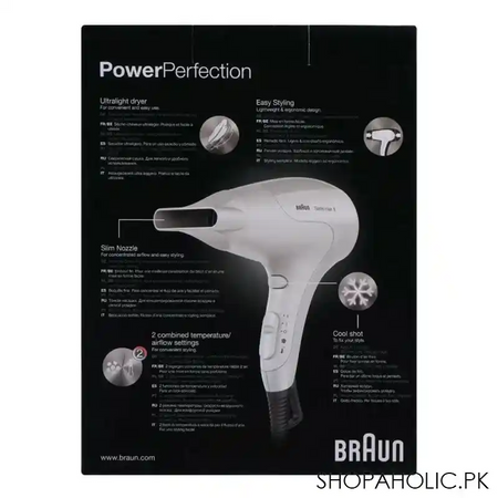 braun satin hair1 ultra light 1800w hair dryer, hd 180 image3