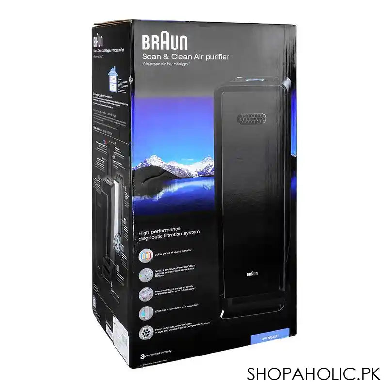 Braun Scan & Clean Air Purifier, Triple Filtration, Rooms Up To 129m2, BFD-104BE - Image 6