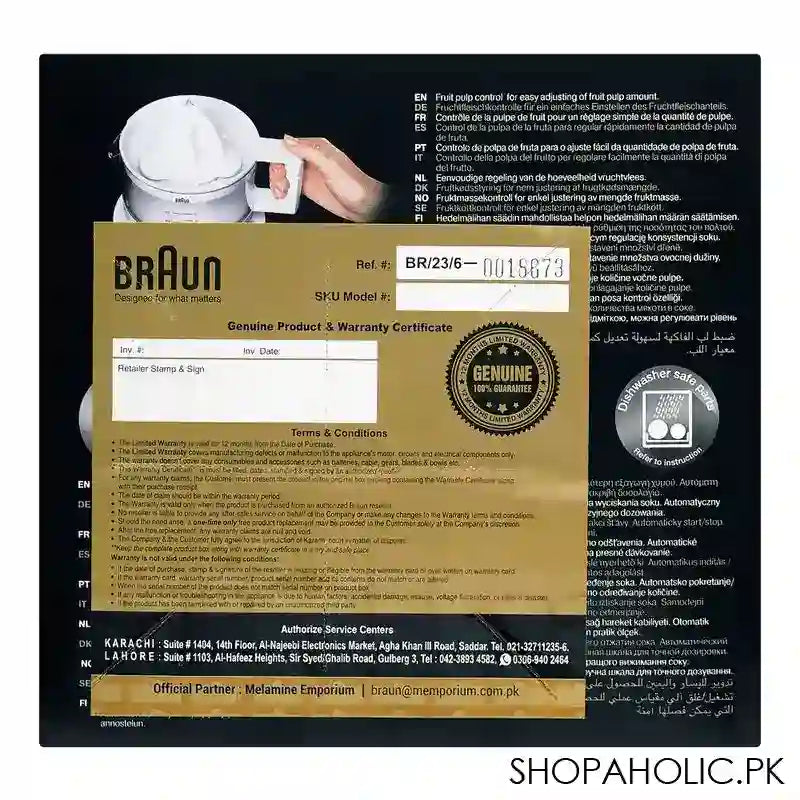 Braun Tribute Collection Citrus Juicer, White, CJ-3000 - Image 2