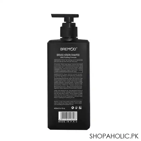 bremod keratin plant extract shampoo, 400ml image2