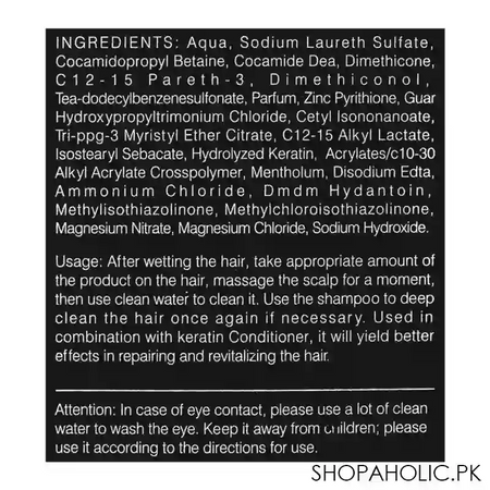 bremod keratin plant extract shampoo, 400ml image3