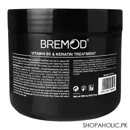 Bremod Vitamin B5 and Keratin Treatment, 500ml - Image 2