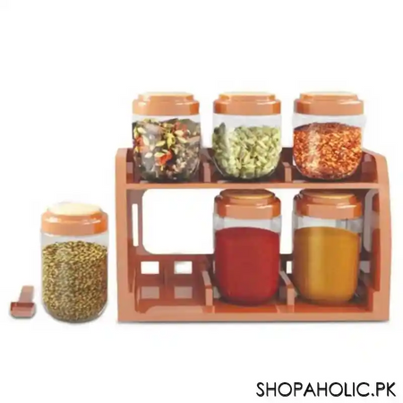 bright spice line decora 6 jars home spice rack set   1250ml image2