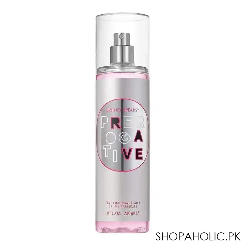 britney spears prerogative silver fine fragrance mist, 236ml main image