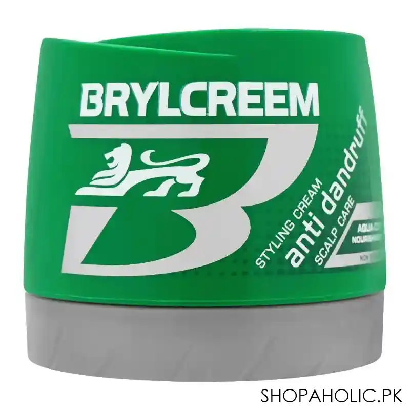 brylcream anti dandruff hair styling cream, 125ml main image
