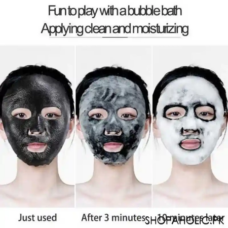 bubble facial bamboo charcoal face mask image5
