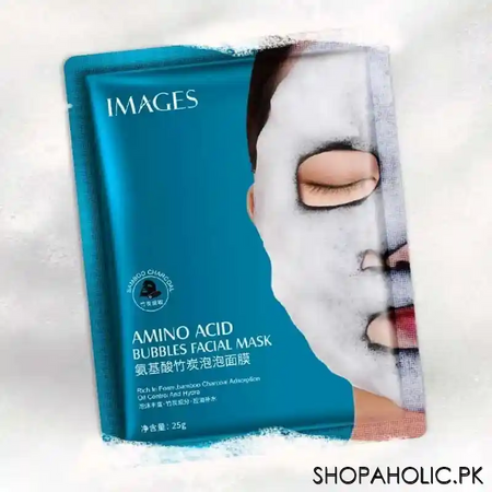bubble facial bamboo charcoal face mask main image