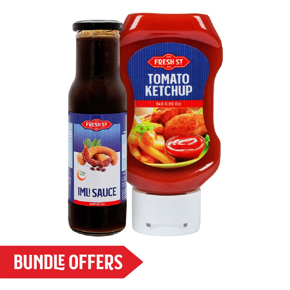 Fresh Street Tomato Ketchup, 340g + Imli Sauce, 245ml, Bundle Offer - Main Image