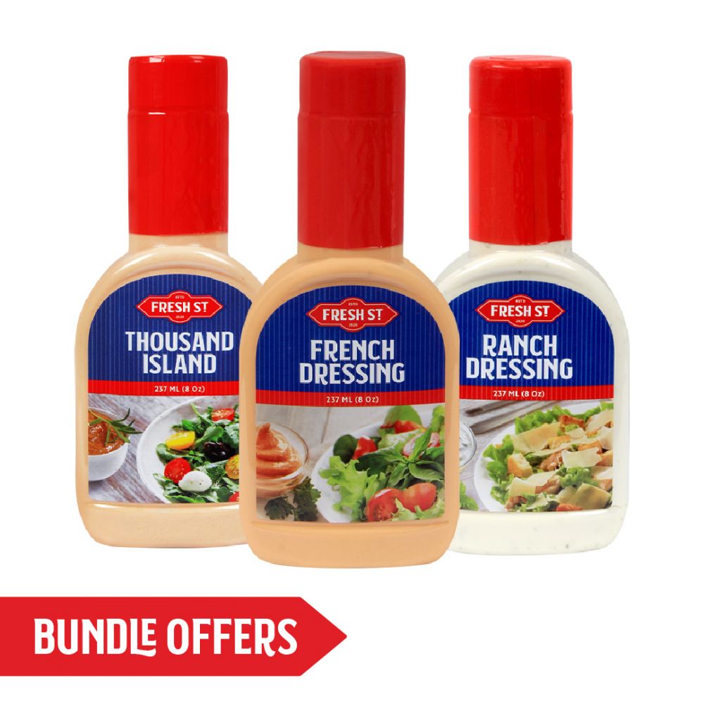 Fresh Street Thousand Island + French Dressing + Ranch Dressing, 237ml Each, Bundle Offer - Main Image