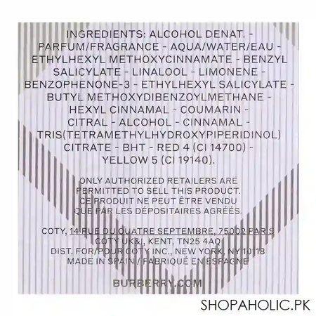 burberry brit for her eau de toilette, fragrance for women, 100ml image3