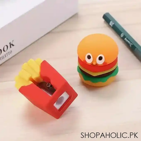burger fries pencil sharpener main image