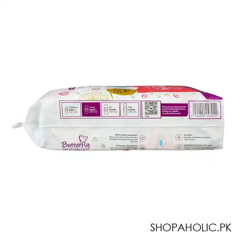 Butterfly Breathable Cottony Bliss Ultra Thin Long Pads Value Pack, 16-Pack - Image 4