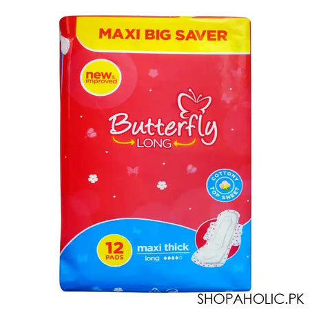Butterfly Breathables Maxi Thick, Long, 12-Pack - Main Image