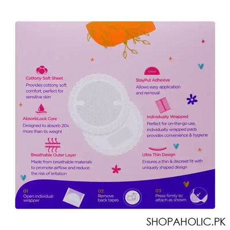 Butterfly Mom Disposable Nursing Pads, 30-Pack - Image 3