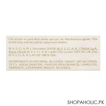 bvlgari eau parfume au the blanc eau de cologne, for men & women, 75ml image4