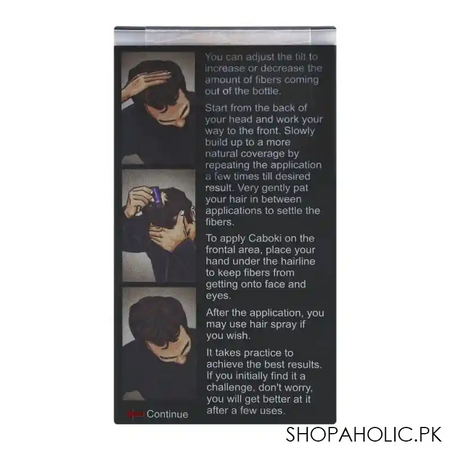 caboki hair building fibers, dark brown, 25g image3