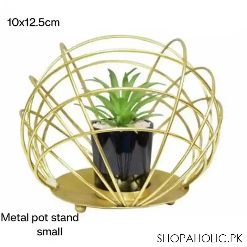 cactus metal pot stand image2