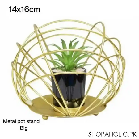 cactus metal pot stand image3