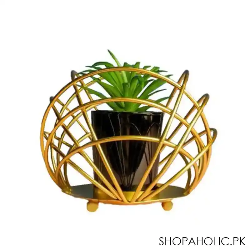 cactus metal pot stand main image
