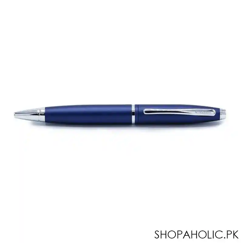 calais matte metallic midnight blue ballpoint pen, with black medium tip, at0112 18 image2