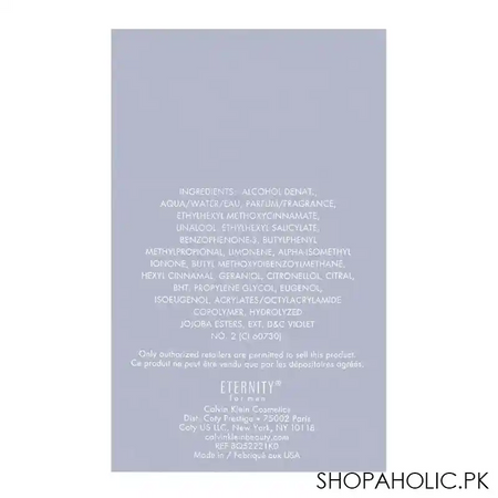 calvin klein eternity for men aqua eau de toilette 100ml image3