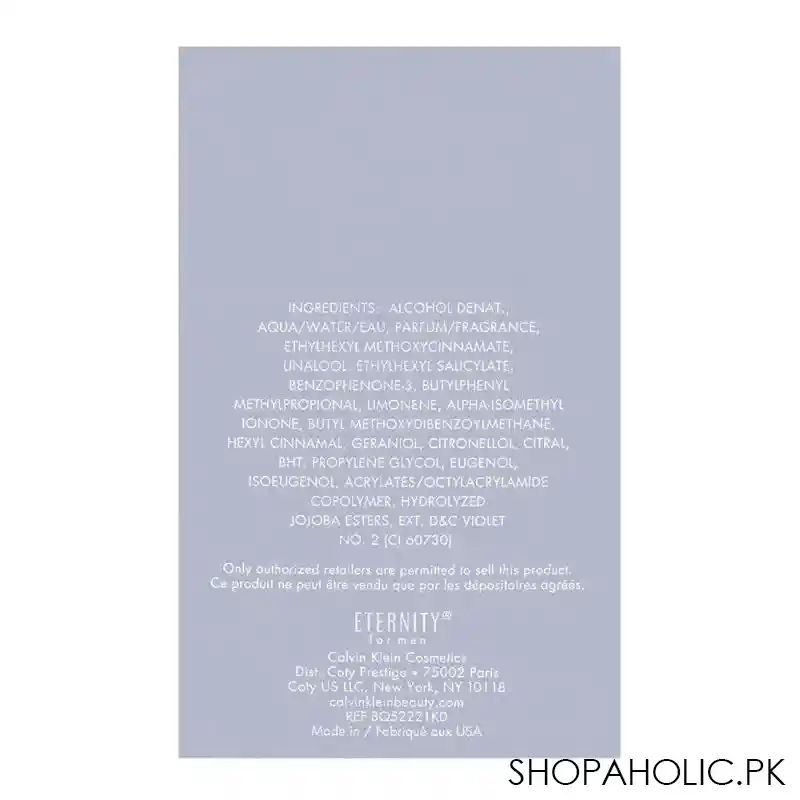 calvin klein eternity for men aqua eau de toilette 100ml image3