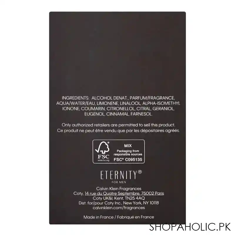 calvin klein eternity for men parfum, 100ml image3