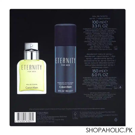 Calvin Klein Eternity Gift Set, For Men, Eau de Toilette 100ml+Deodorant 150ml - Image 2