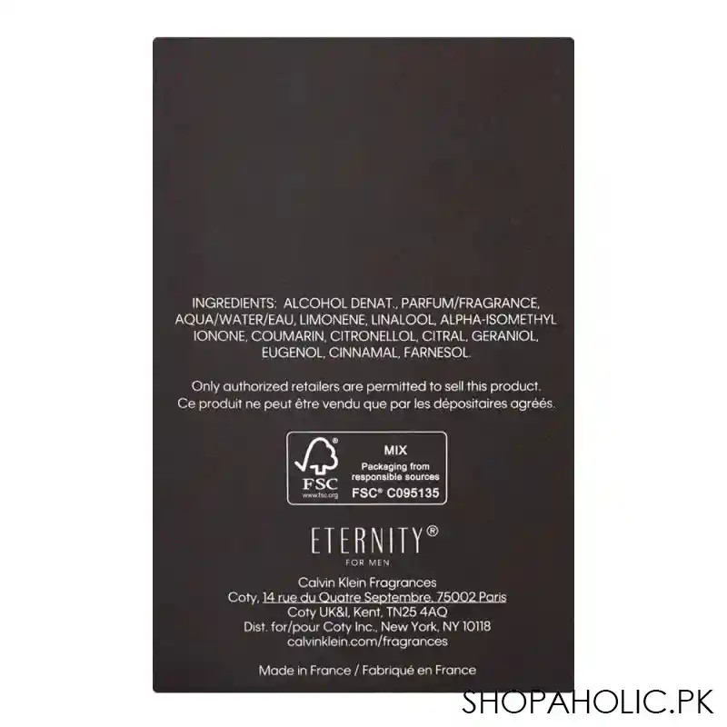 calvin klein eternity parfum for men, 200ml image3
