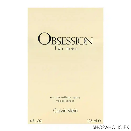 calvin klein obsession for men eau de toilette, 125ml image2