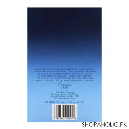 calvin klein obsession night for men, 125ml image3