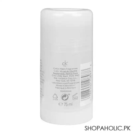 Calvin Klein One Deodorant Stick, For Men, 75ml - Image 3