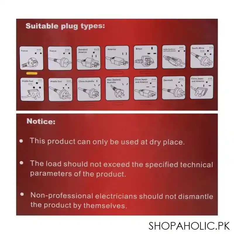 camelion 4+4 outlet power socket extension, 3m cable, cms 118 image4
