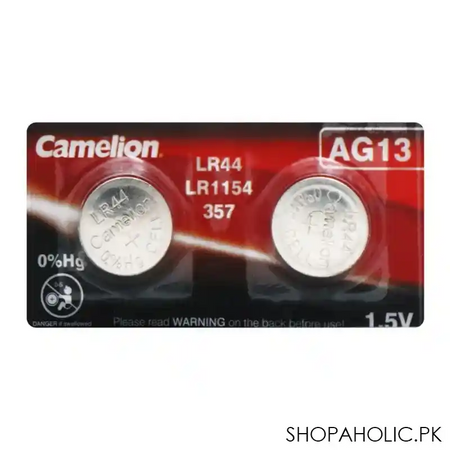 camelion alkaline battery, 1.5v, lr 44, ag13 bp10 main image