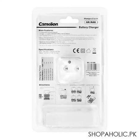 camelion battery charger, aa/aaa, 100 240v, bc 1010 b image3