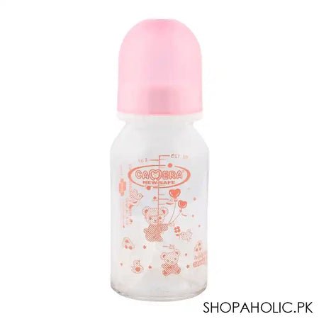 Camera Hi-Heat Resistant Glass Feeding Bottle 125ml - 20064 - Main Image