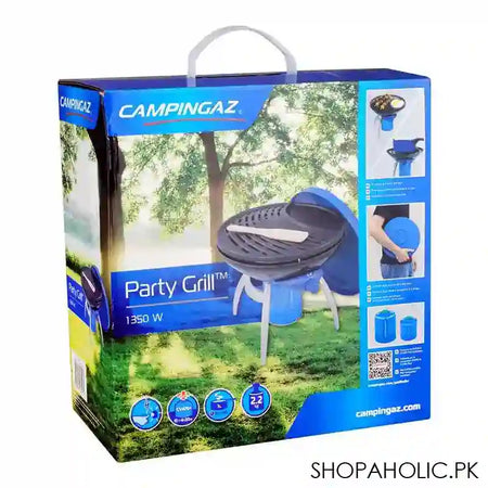 Campingaz Party Stove and Grill With Griddle, Grid and Pan Support, 12.6 (D) x 12.6 (W) x 5.12 (H) Inches, 203403 - Image 5