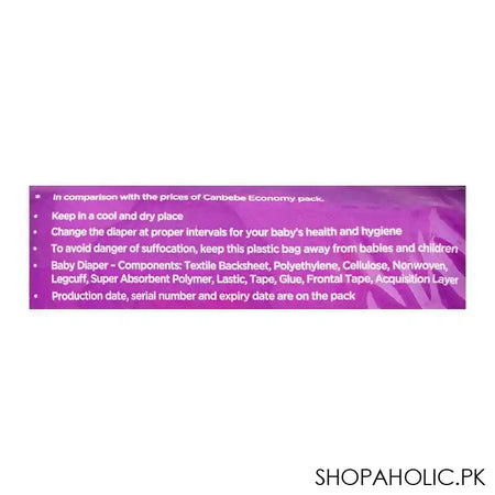 Canbebe Baby Diaper Extra Large-6, 16+ kg, Mega Pack 58-Pack - Image 3