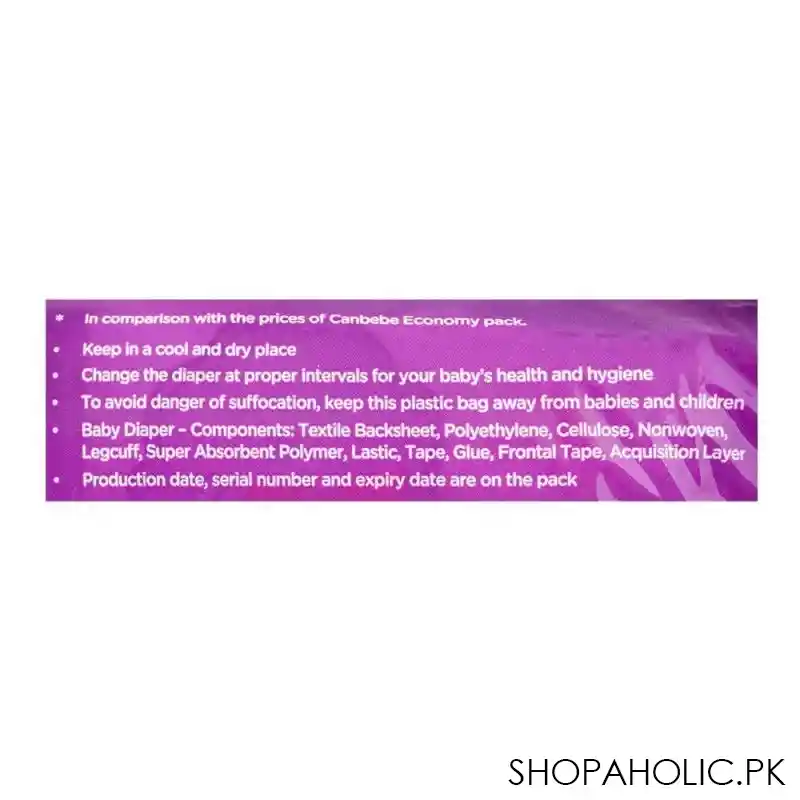 canbebe baby diaper maxi 4, 7 18kg, mega pack 70 pack image3