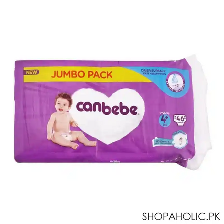 canbebe diapers, no. 4, jumbo maxi plus, 9 20 kg, 46 pack image2