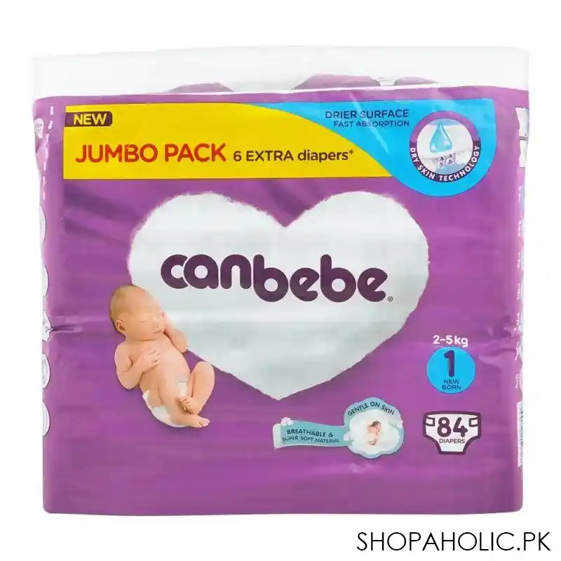 canbebe jumbo new born no 1, 2 5kg 84 pack main image