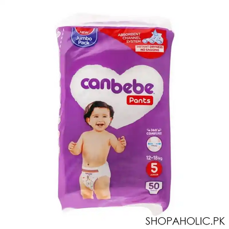 canbebe pants jumbo pack, no. 5 junior, 12 18 kg, 50 pack image2