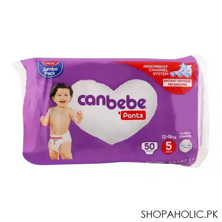 canbebe pants jumbo pack, no. 5 junior, 12 18 kg, 50 pack main image