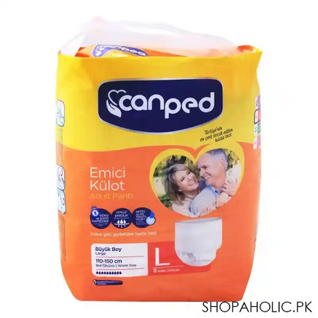 canped adult pants, large, 110 150cm, 8 pack main image
