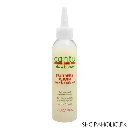 cantu shea butter tea tree & jojoba oil, for hair & scalp, 180ml main image