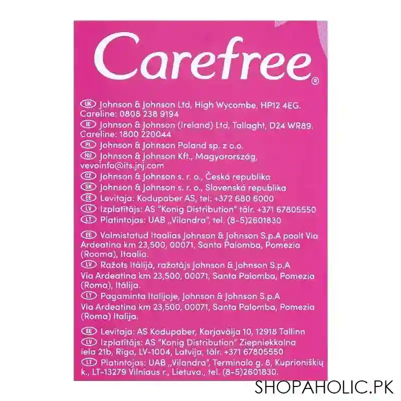 carefree cotton feel flexiform perfume free pantyliner, 30 pack image3