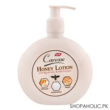 caresse royal jelly & milk extract honey lotion, 320ml main image