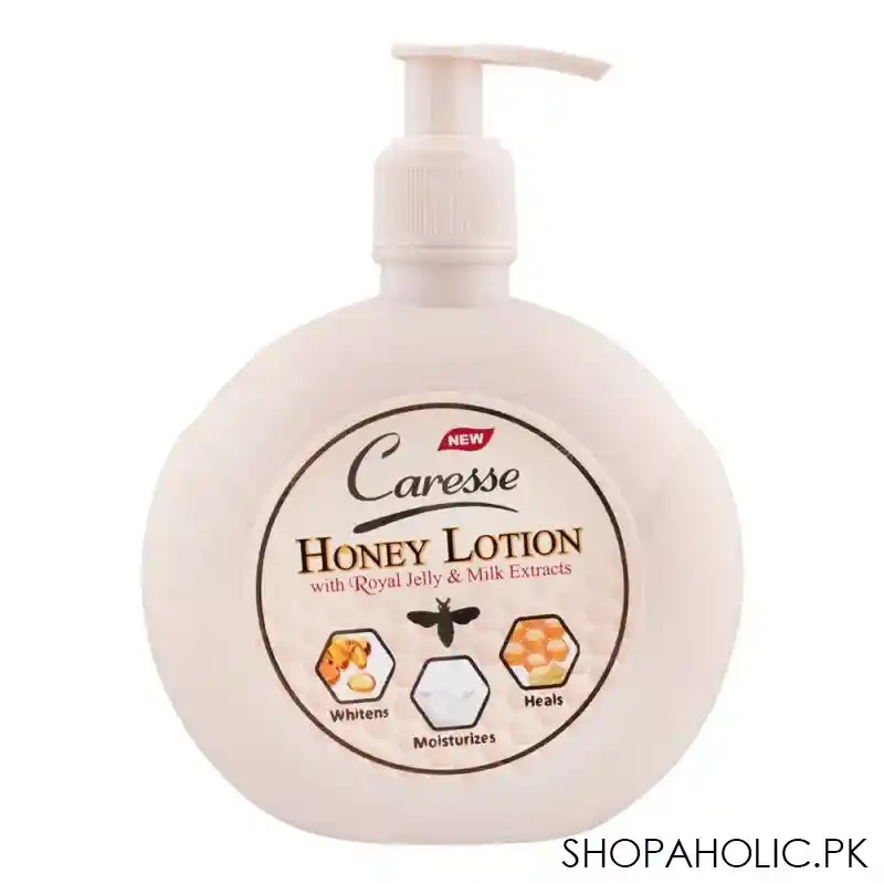 caresse royal jelly & milk extract honey lotion, 320ml main image