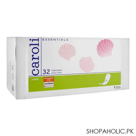 caroli essentials panty liners, large, 32 pack main image