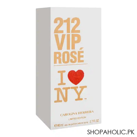 Carolina Herrera 212 VIP Rose I Love NY Limited Edition Eau De Parfum, 80ml - Main Image